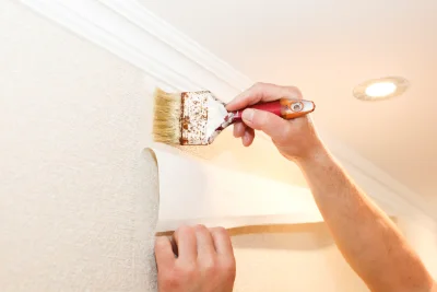 Pose de papier peint à Aulnat — revêtements muraux et toiles de verre
